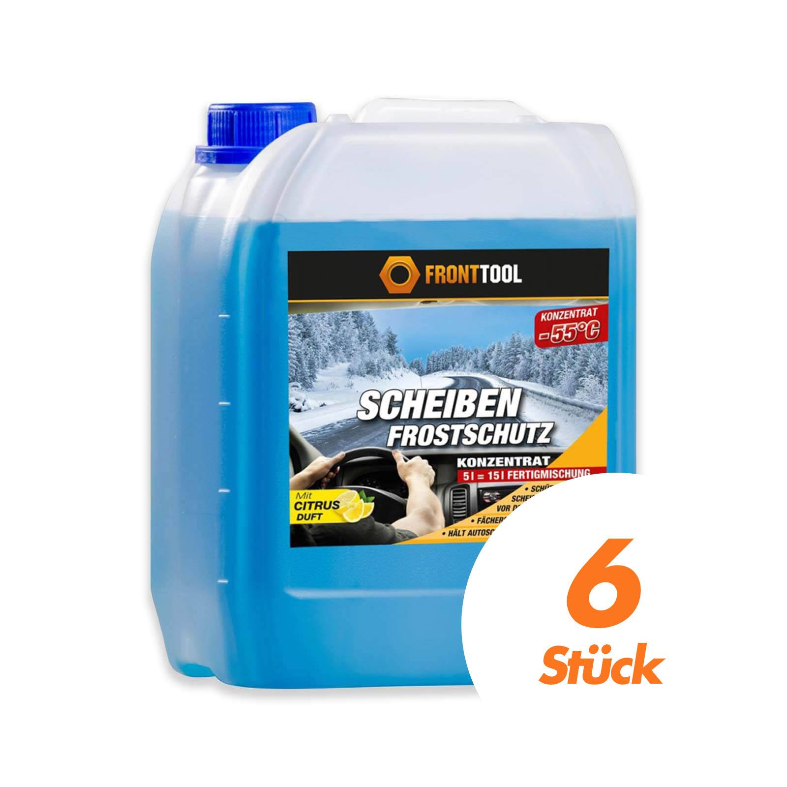 FRONTTOOL Scheibenreiniger Frostschutz Konzentrat 6x5L
