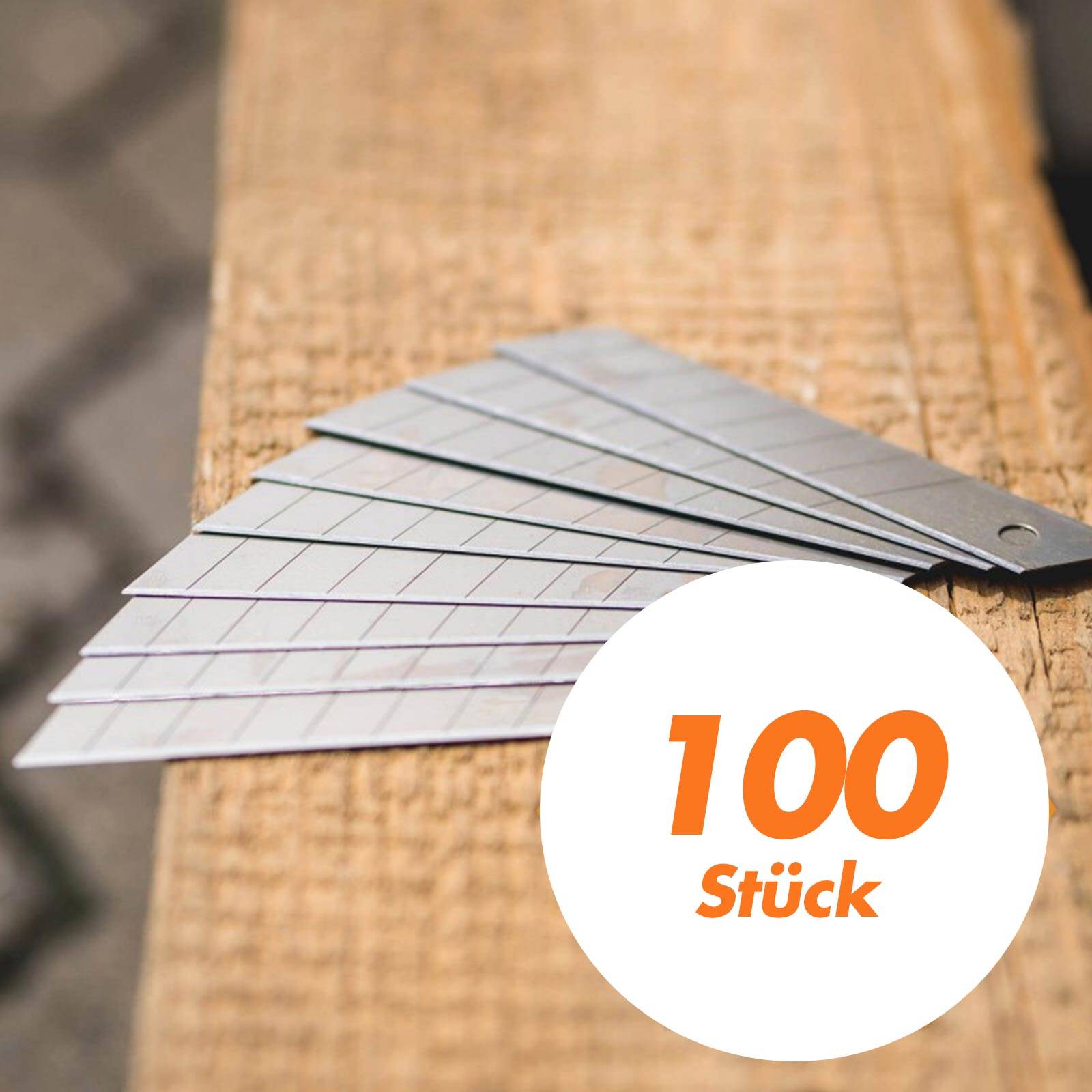 FRONTTOOL Abbrechklingen - Ersatzklingen für Cuttermesser 18 mm - 100 Stück