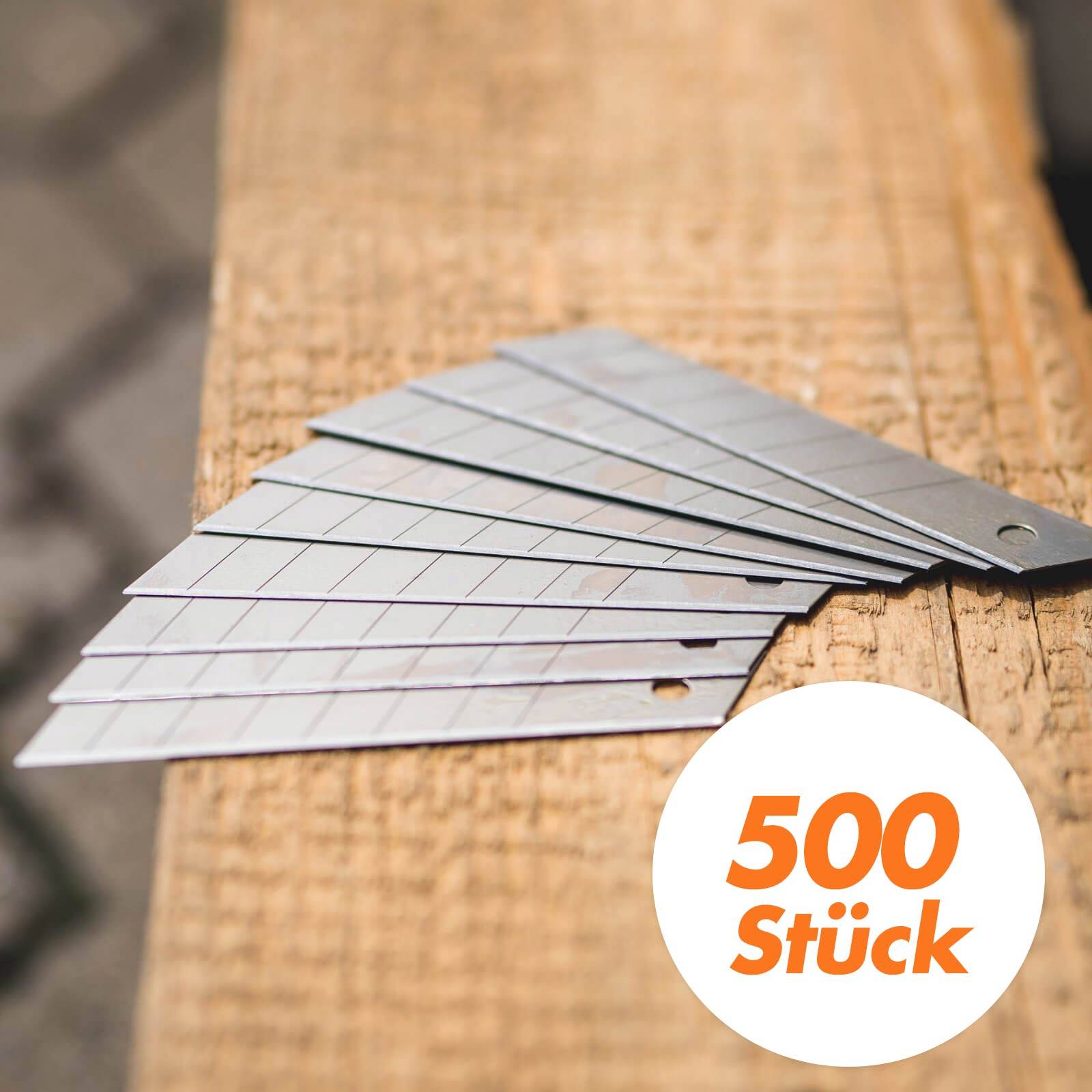 FRONTTOOL Abbrechklingen - Ersatzklingen für Cuttermesser 18 mm - 500 Stück