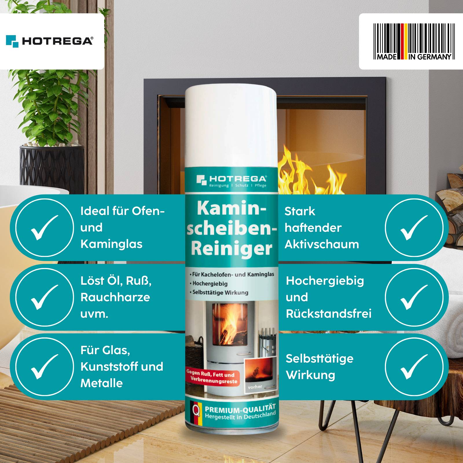 HOTREGA Kaminscheibenreiniger 300 ml