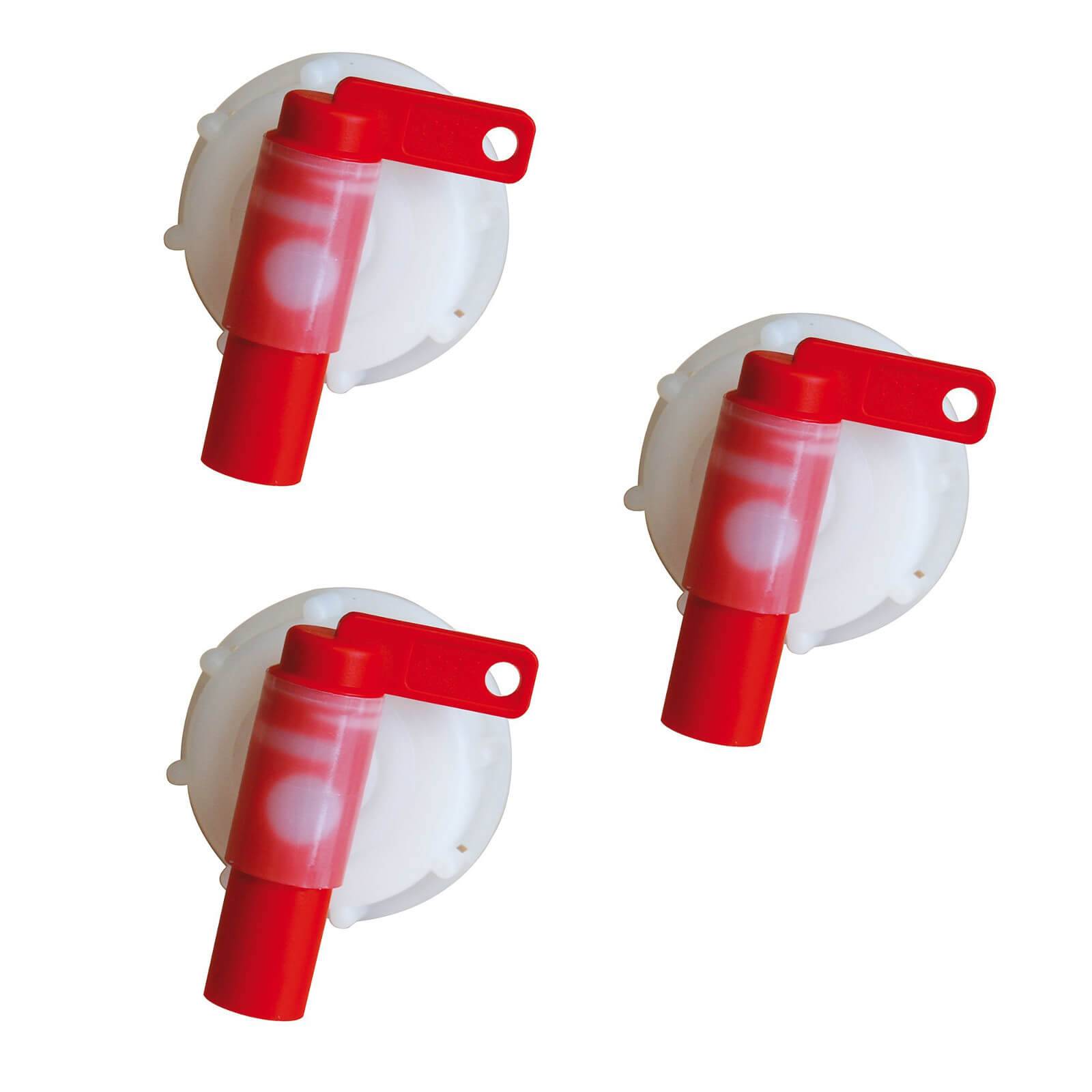 FRONTTOOL Auslaufhahn für 15 / 30 / 60 L Gebinde Gewinde DIN61 - 3 Stück