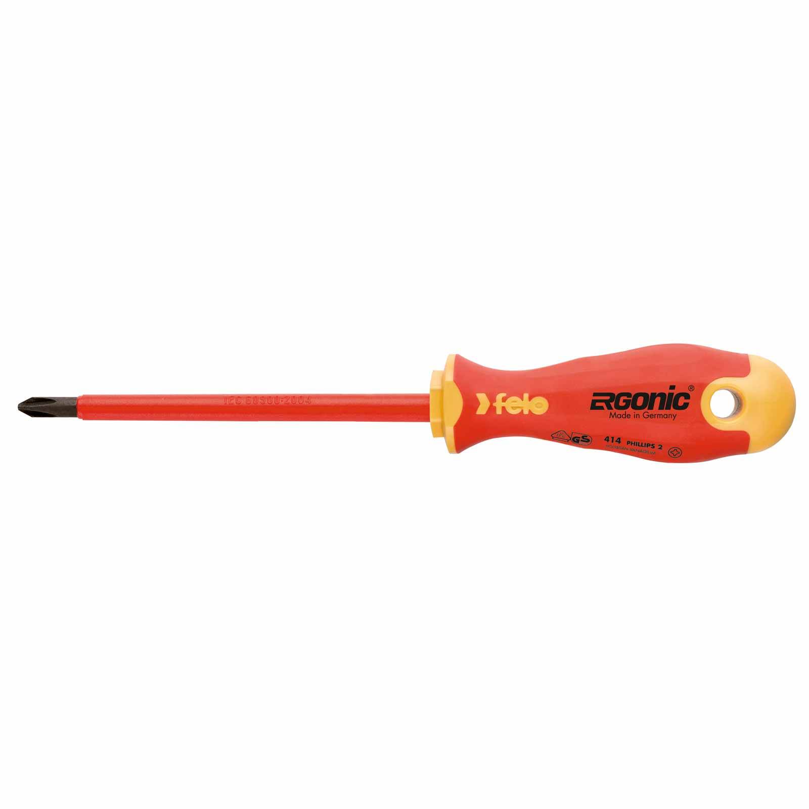 felo Schraubendreher Ergonic VDE 414 Phillips - Größe:1