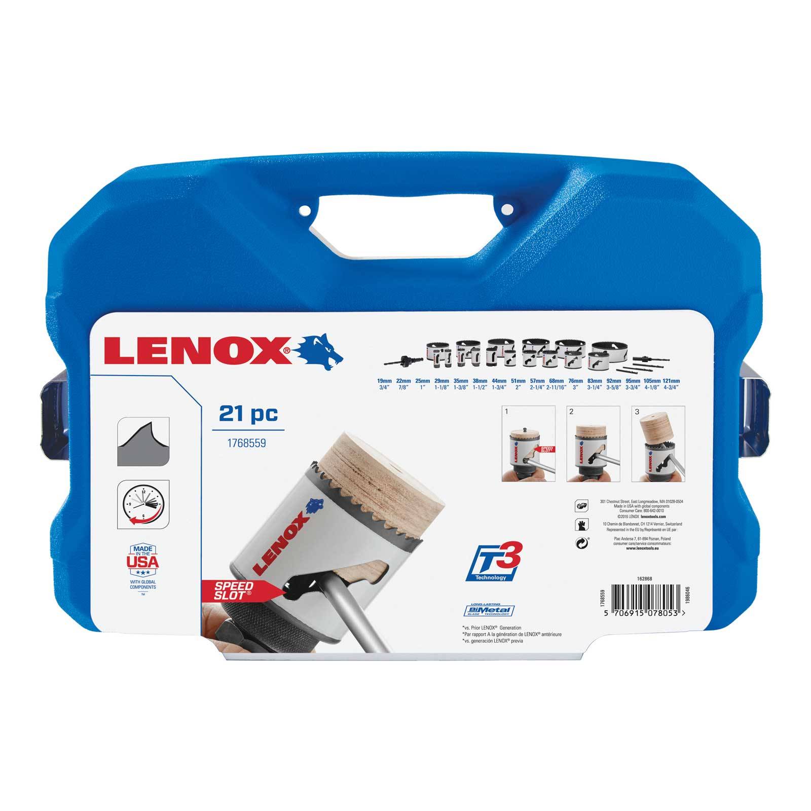 Lenox Lochsägen-Set 21-tlg. Bi-Metall