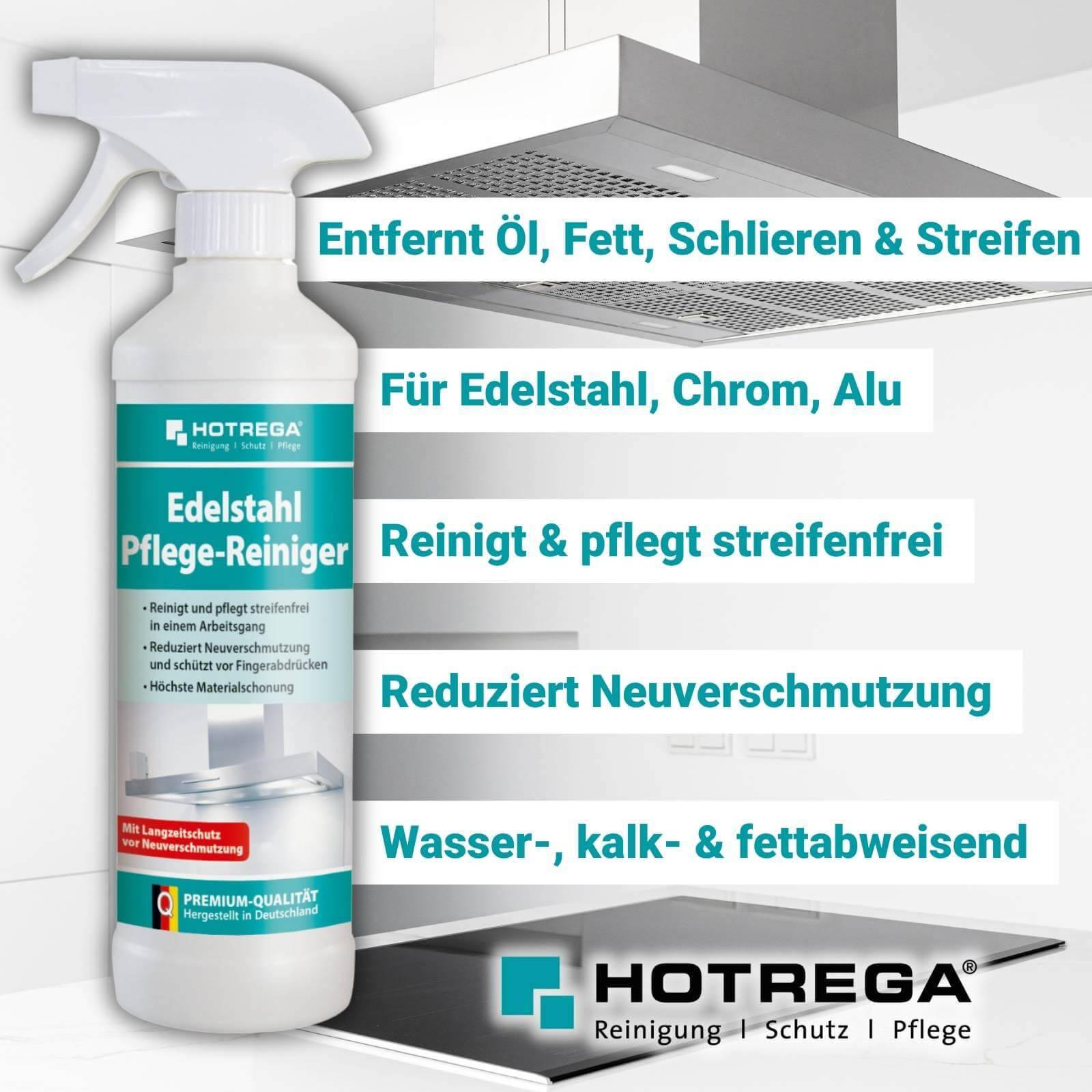 HOTREGA Edelstahl-Pflege-Reiniger 500 ml