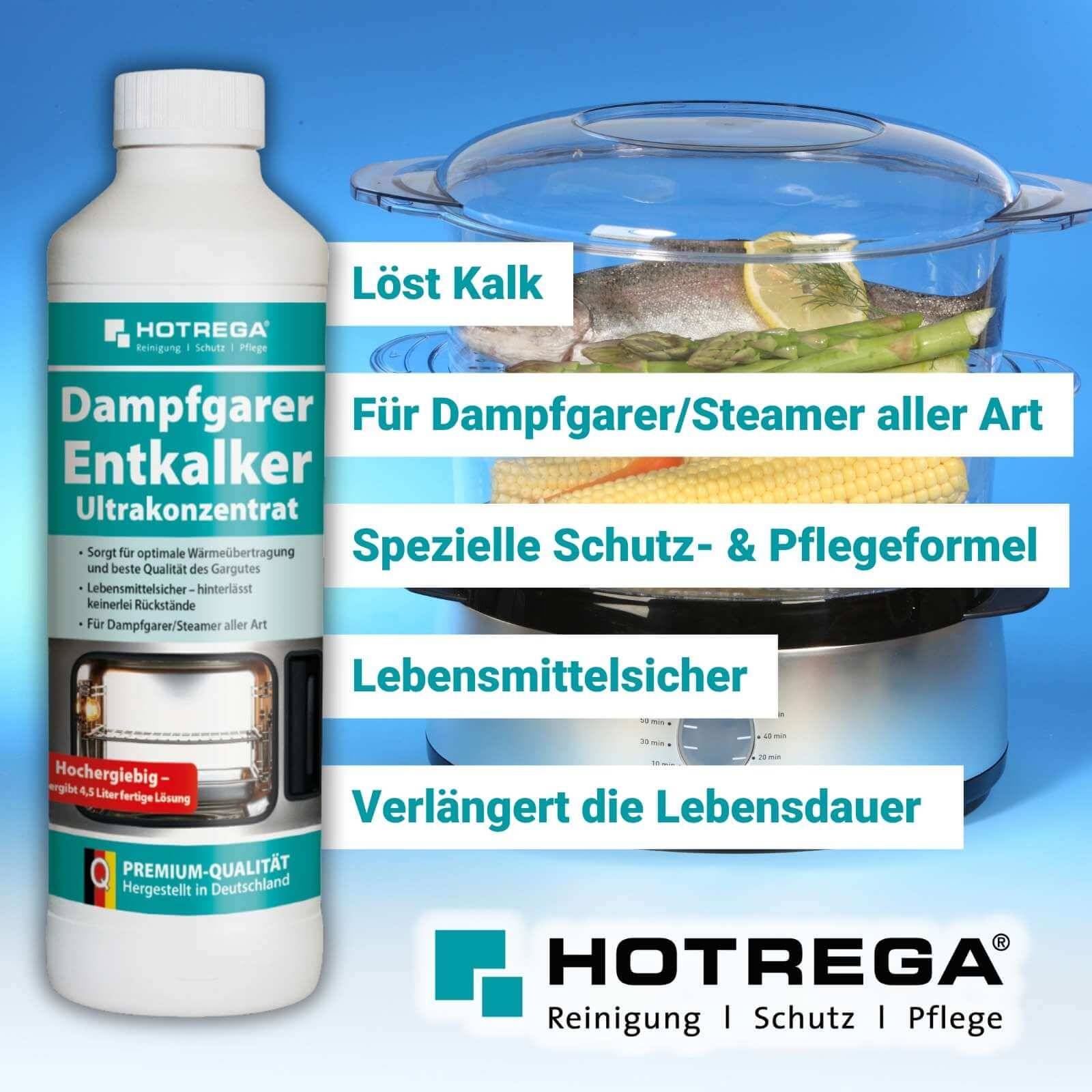 HOTREGA Dampfgarer Entkalker Ultrakonzentrat 500 ml