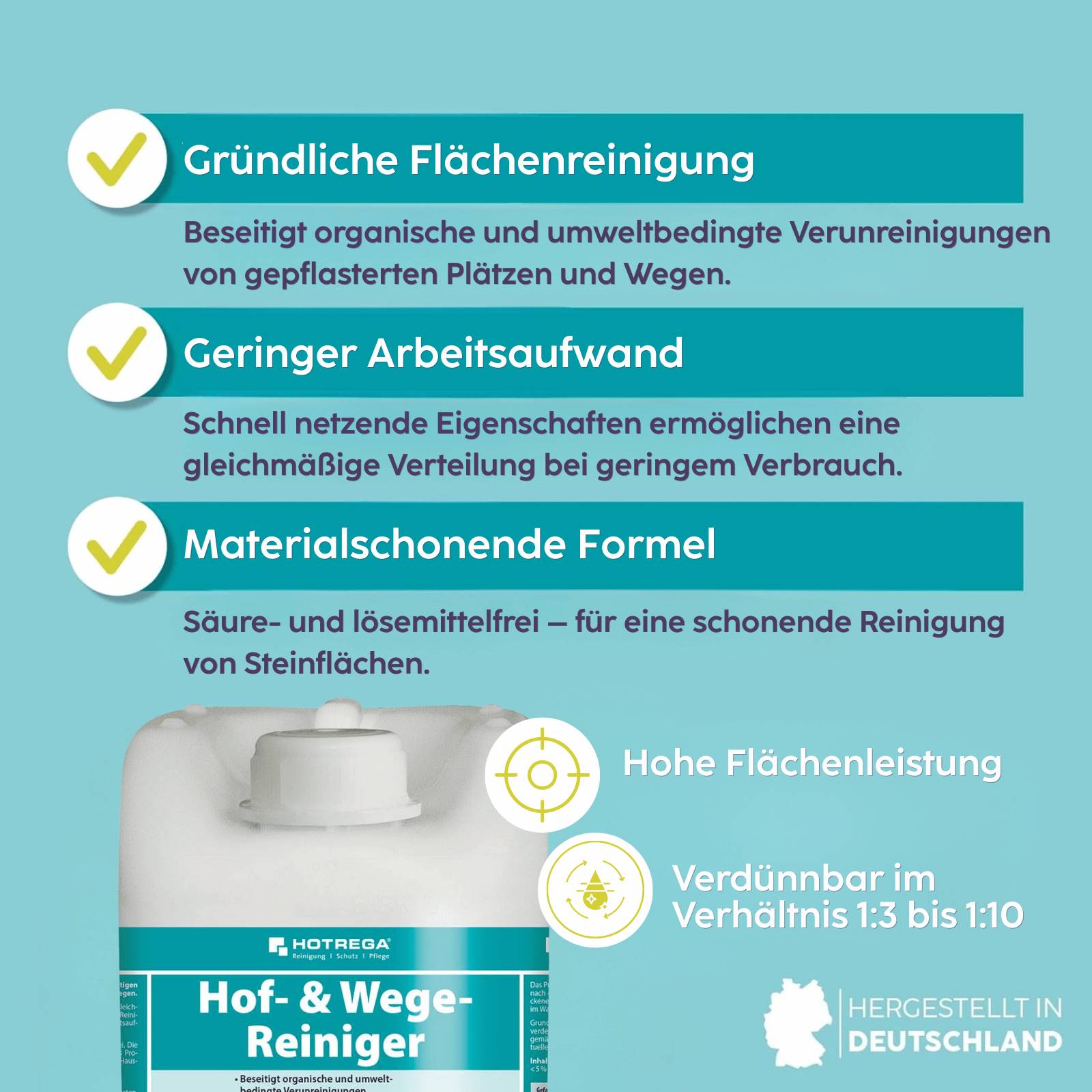 HOTREGA Hof- & Wege Reiniger Konzentrat 5 L