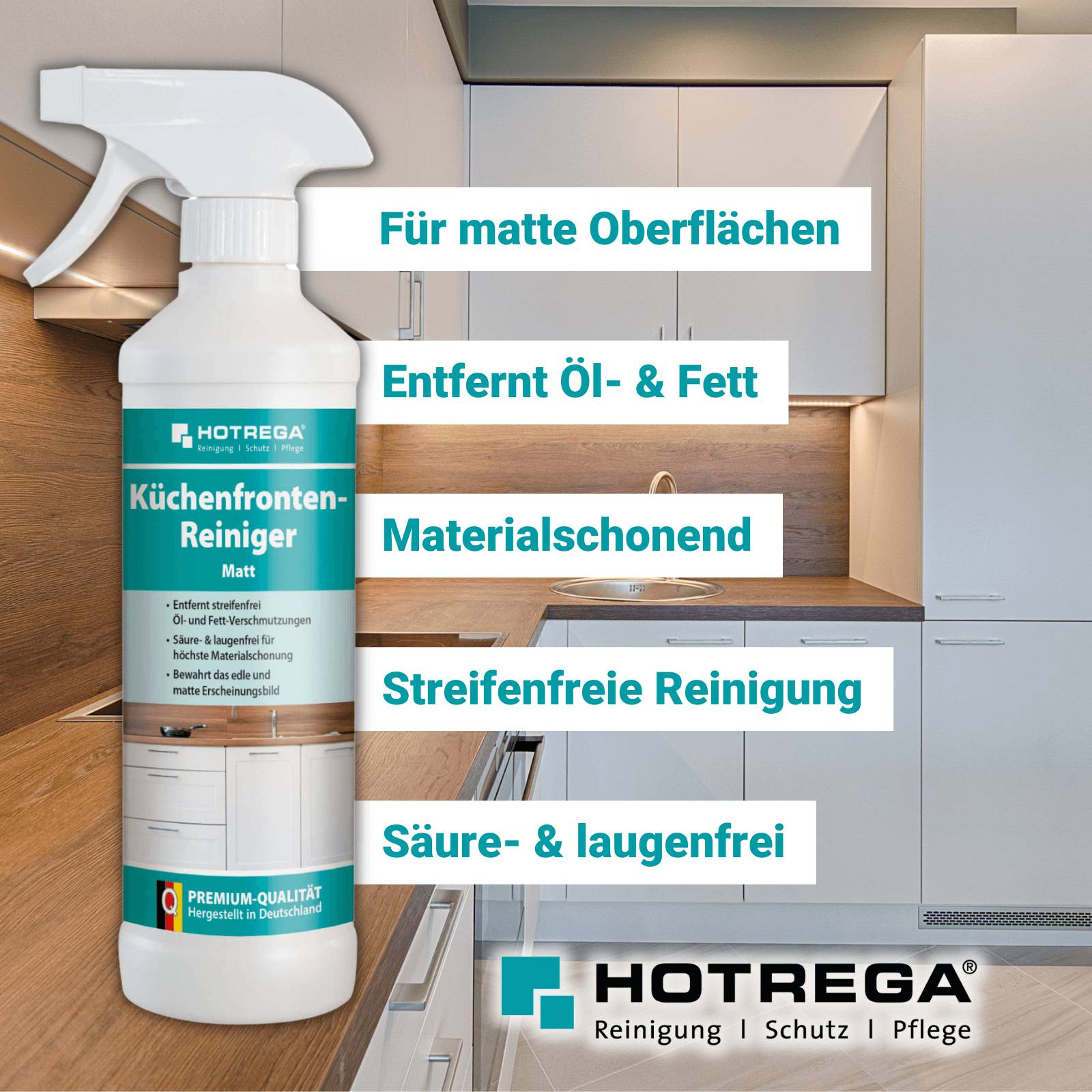 HOTREGA Küchenfronten-Reiniger matt 500 ml
