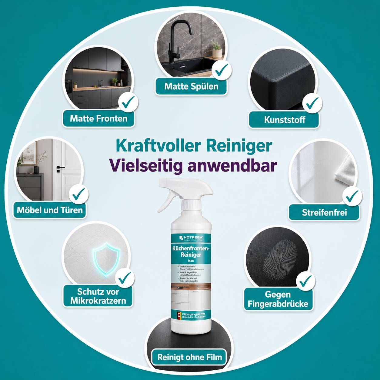 HOTREGA Küchenfronten Reiniger matt 500 ml