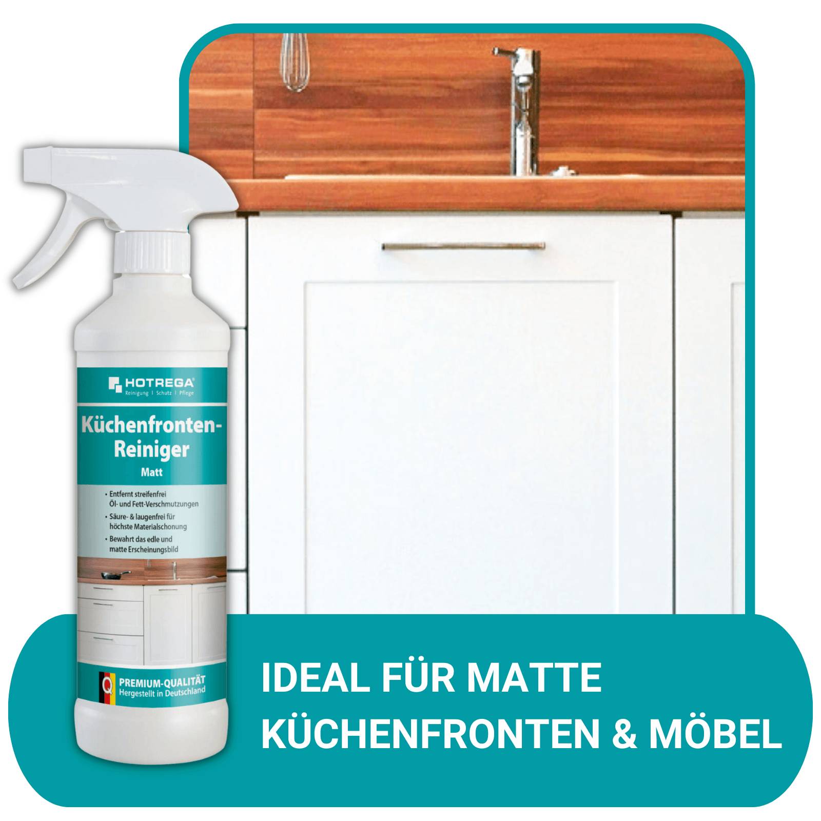 HOTREGA Küchenfronten-Reiniger matt 500 ml