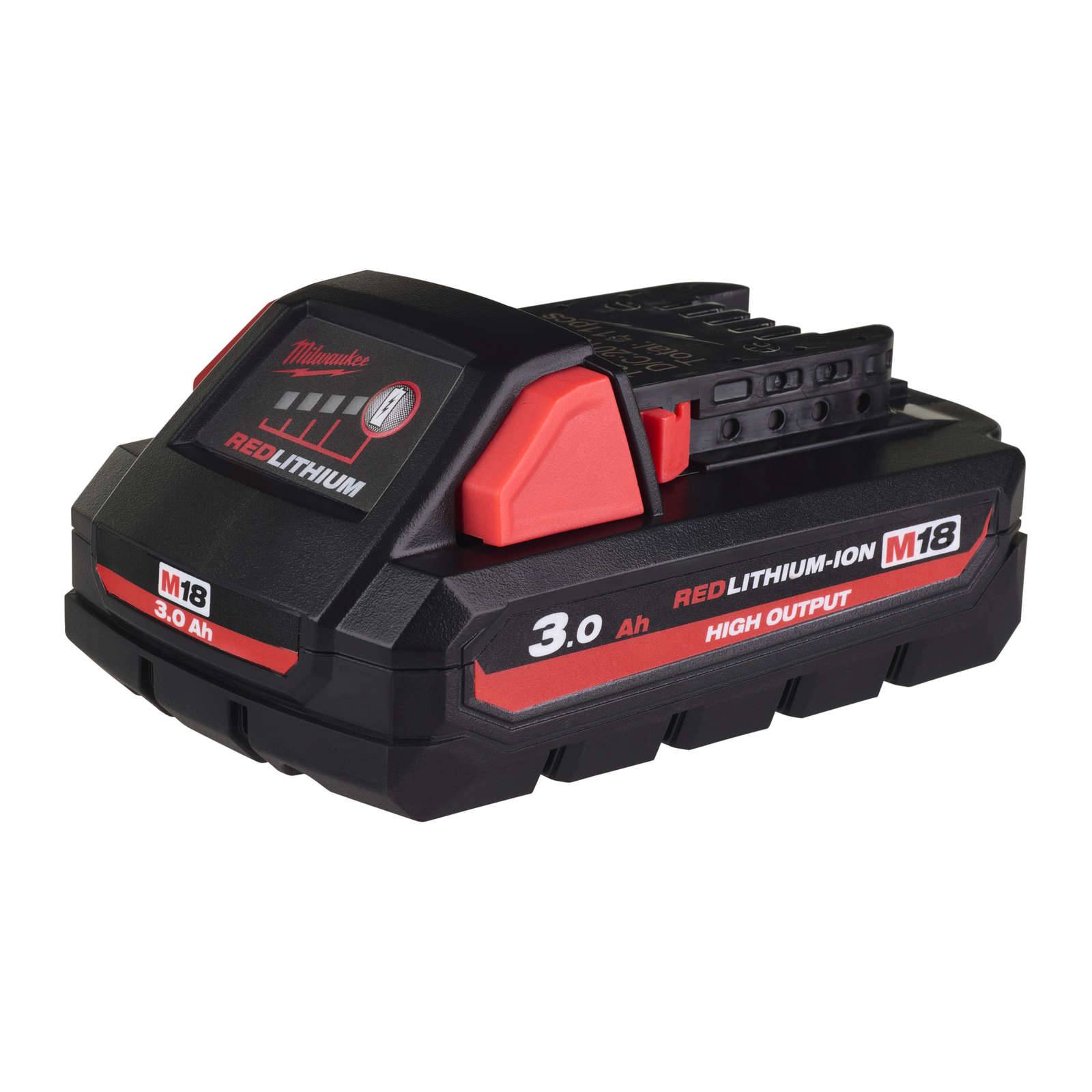 Milwaukee M18 HB3 RedLithium-Ionen 18V 3.0Ah 4932471069 (M18 HB3 3.0Ah)