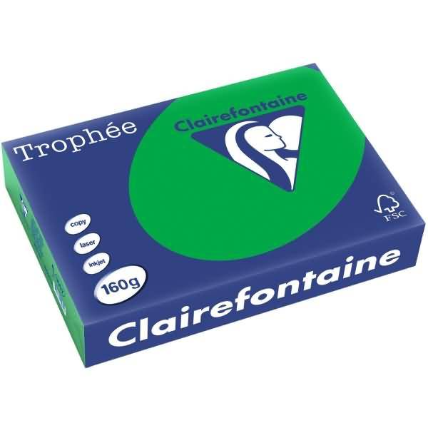 Kopierpapier Trophee A4 160g/qm VE=250 Blatt billardgrün