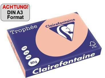 Clairefontaine Kopierpapier 1260C A3 80g pfirsich 500Bl
