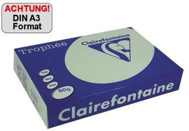 Clairefontaine Kopierpapier 1262C A3 80g lindgrün 500Bl.