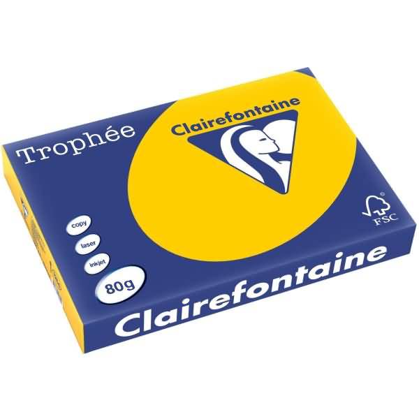 Kopierpapier Trophee A3 80g/qm VE=500 Blatt sonnenblumengelb
