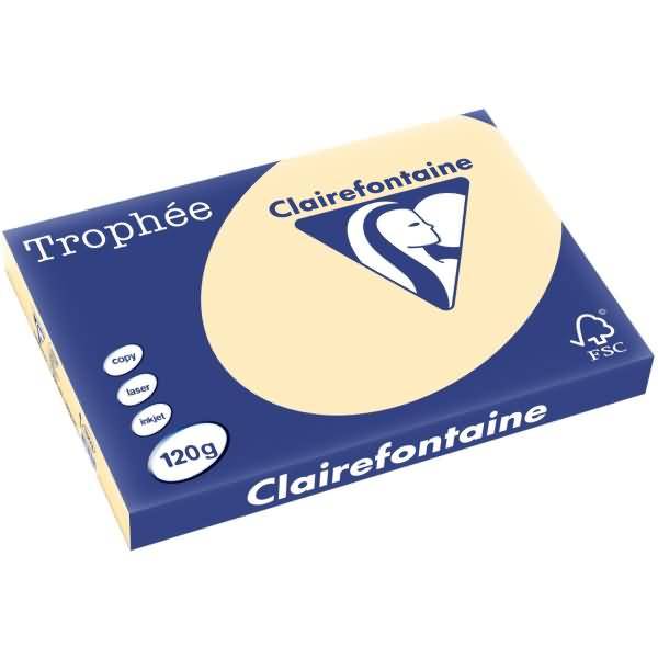 Kopierpapier Trophee A3 120g/qm VE=250 Blatt chamois