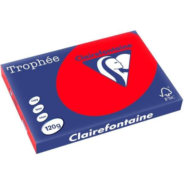 Kopierpapier Trophee A3 120g/qm VE=250 Blatt korallenrot