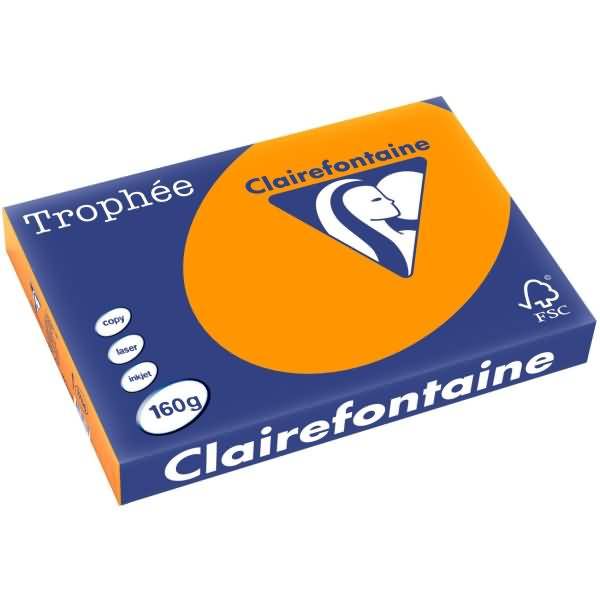 Kopierpapier Trophee A3 160g/qm VE=250 Blatt intensiv orange