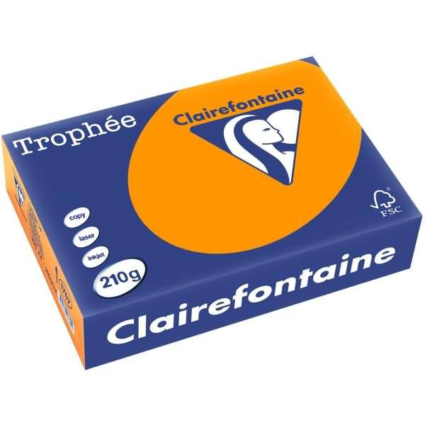 Kopierpapier Trophee A4 210g/qm VE=250 Blatt intensiv orange