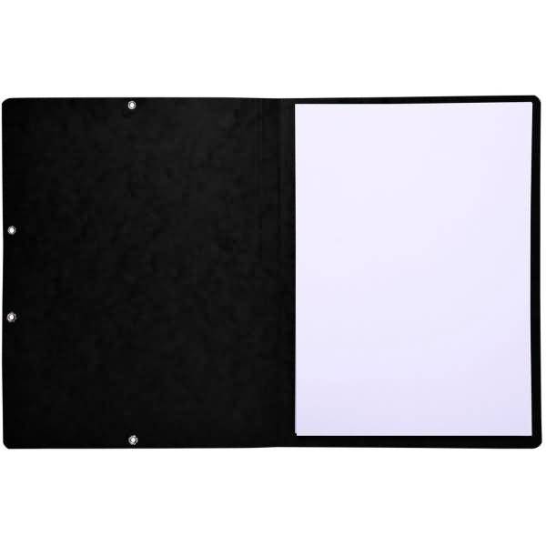 Eckspannmappe A4 Manila-Karton 355g/qm schwarz