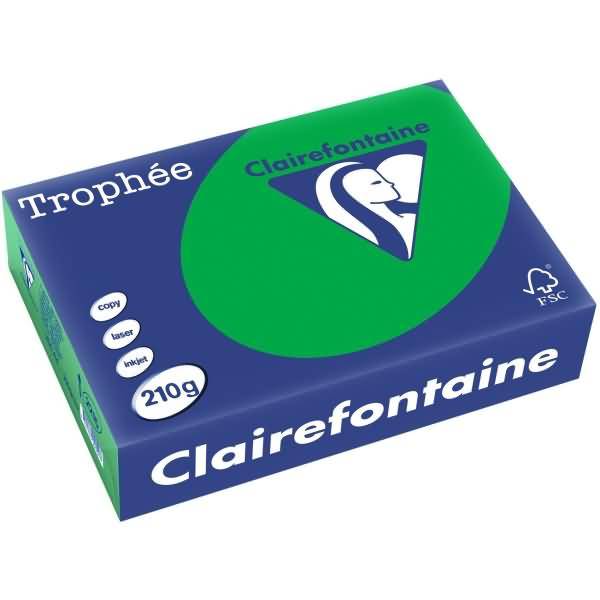Kopierpapier Trophee A4 210g/qm VE=250 Blatt billardgrün