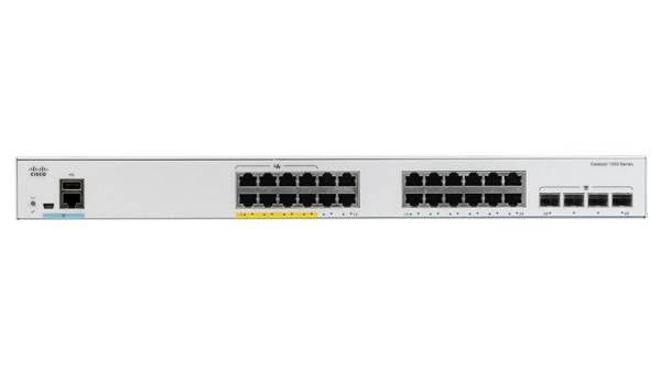 Cisco Catalyst 1000-24P-4G-L - Switch - managed - 24 x 10/100/1000 (PoE+)