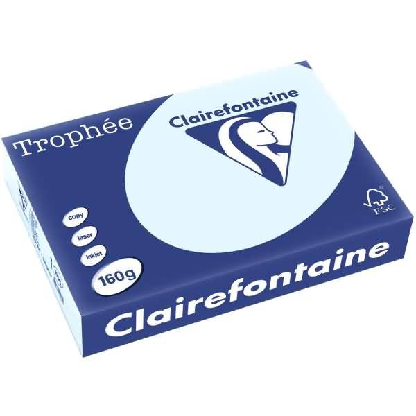 Kopierpapier Trophee A4 160g/qm VE=250 Blatt hellblau
