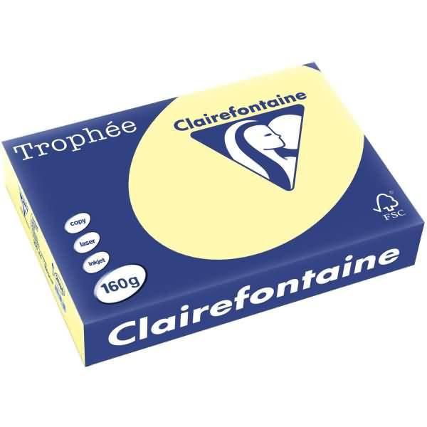 Kopierpapier Trophee A4 160g/qm VE=250 Blatt gelb