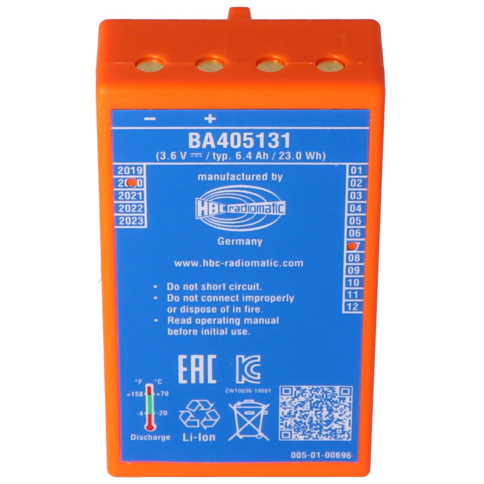 Orignalakku für HBC BA405130 HBC BA405131 HBC BA4051L1 Akku für HBC Funkfernsteuerung Technos A 3,7 Volt 6400mAh 90x49x2