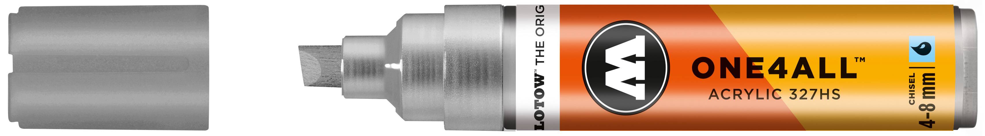 Acrylmarker ONE4ALL ACRYLIC 327HS 4-8mm, Nr. 227, metallic silber