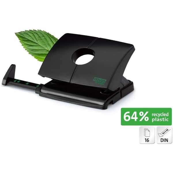 Locher B 216 re+new Tischlocher Metall/Kunststoff 16 Blatt schwarz