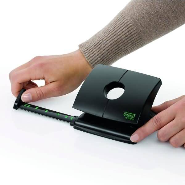 Locher B 216 re+new Tischlocher Metall/Kunststoff 16 Blatt schwarz