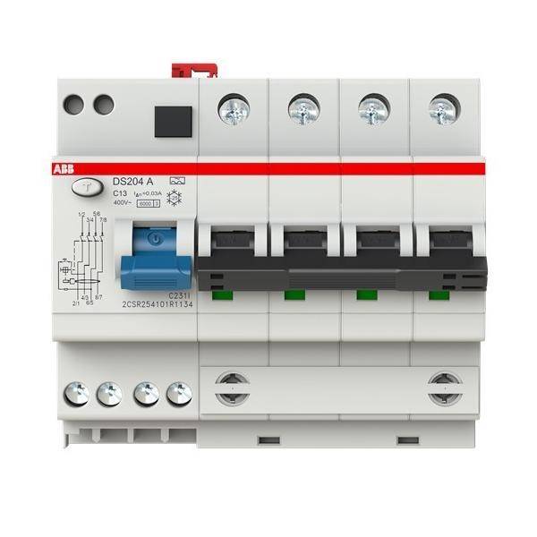 ABB Stotz S&J FI/LS-Kombination DS204 A-C13/0,03