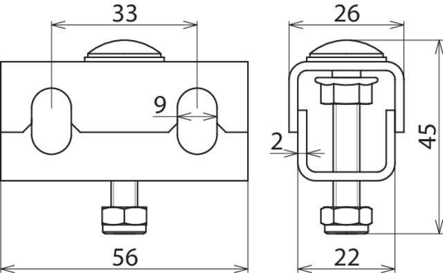 DEHN PA-Klemme PAK 50 M6 EX KB ER