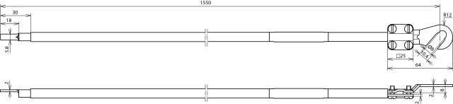 DEHN Erdungsleitung EL16L155M1KSO8101SKS