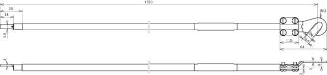 DEHN Erdungsleitung EL16L155M1KSO8101SKS