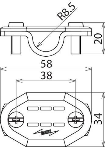 DEHN Nummernschild NST16ONAL