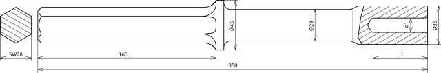 DEHN Hammereinsatz HETE20SW28VHACSTBLAN