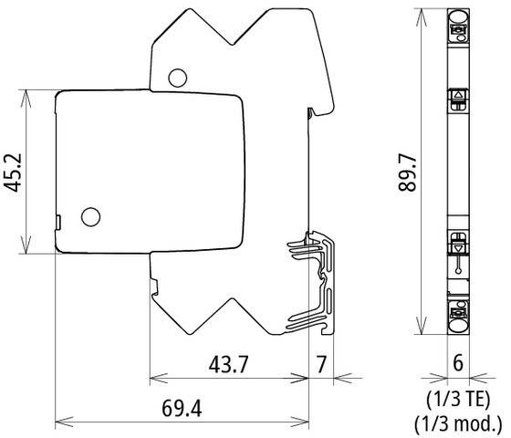 DEHN Modularer Kombi-Ableiter BCO ML2 BD HC5A 24