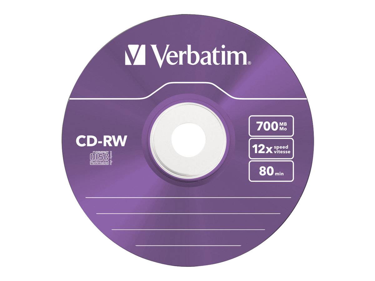 Verbatim DataLifePlus Hi-Speed - 5 x CD-RW - 700 MB (80 Min)
