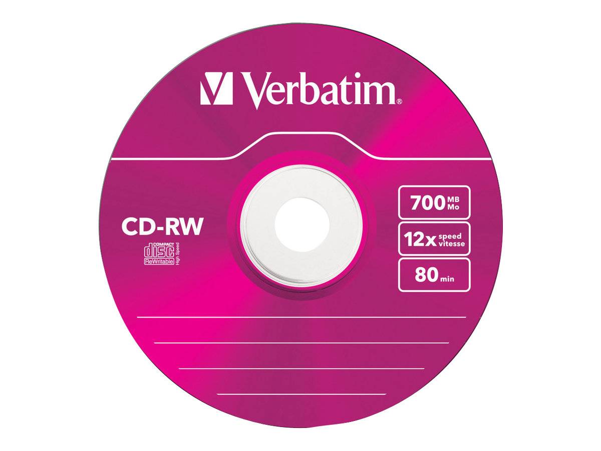 Verbatim DataLifePlus Hi-Speed - 5 x CD-RW - 700 MB (80 Min)
