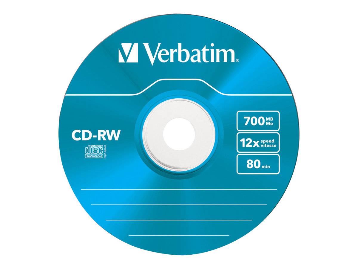 Verbatim DataLifePlus Hi-Speed - 5 x CD-RW - 700 MB (80 Min)