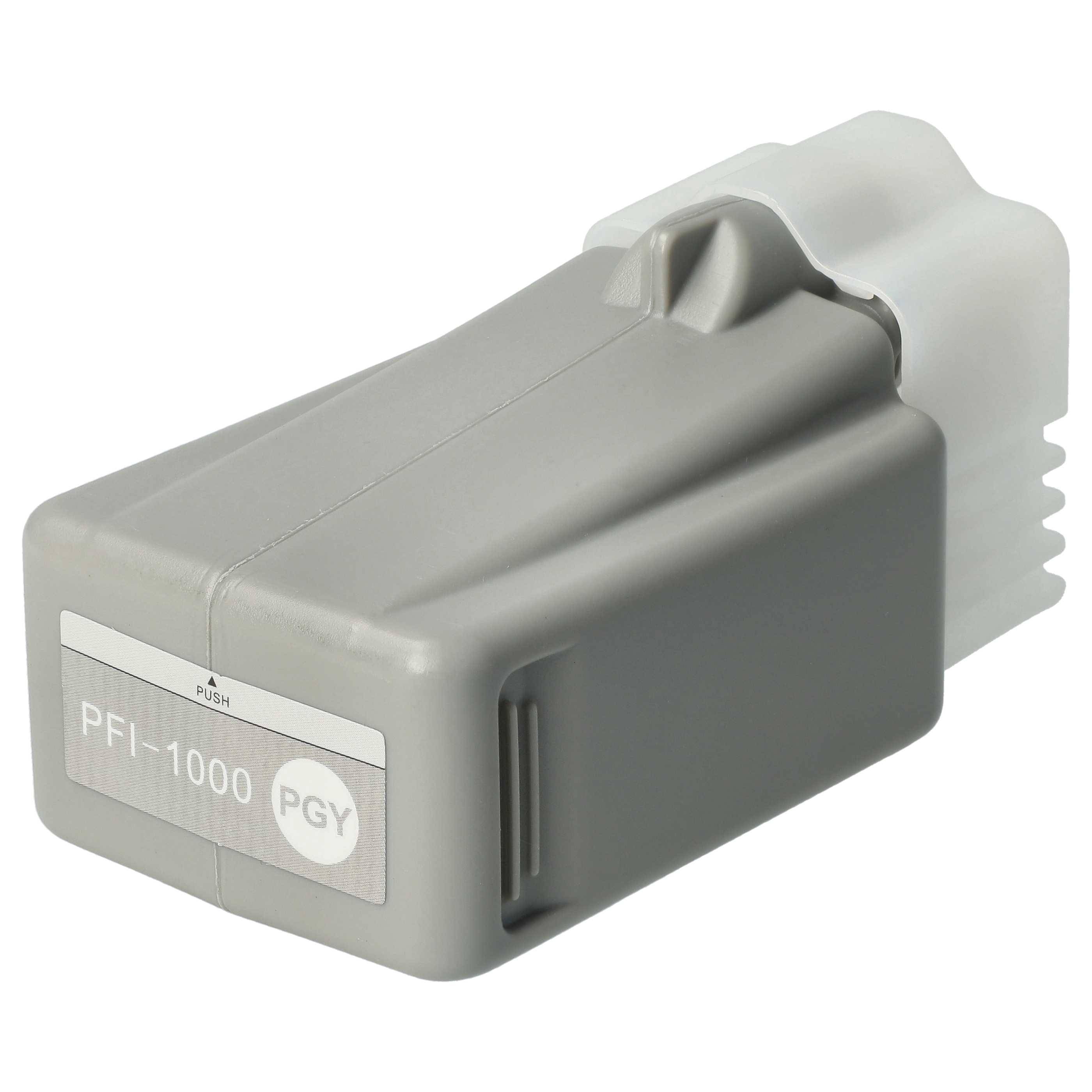 vhbw Patrone Grau/Fotoschwarz kompatibel mit Canon Imageprograf PRO-1000 | Drucker (kompatibel, 80ml + Chip)