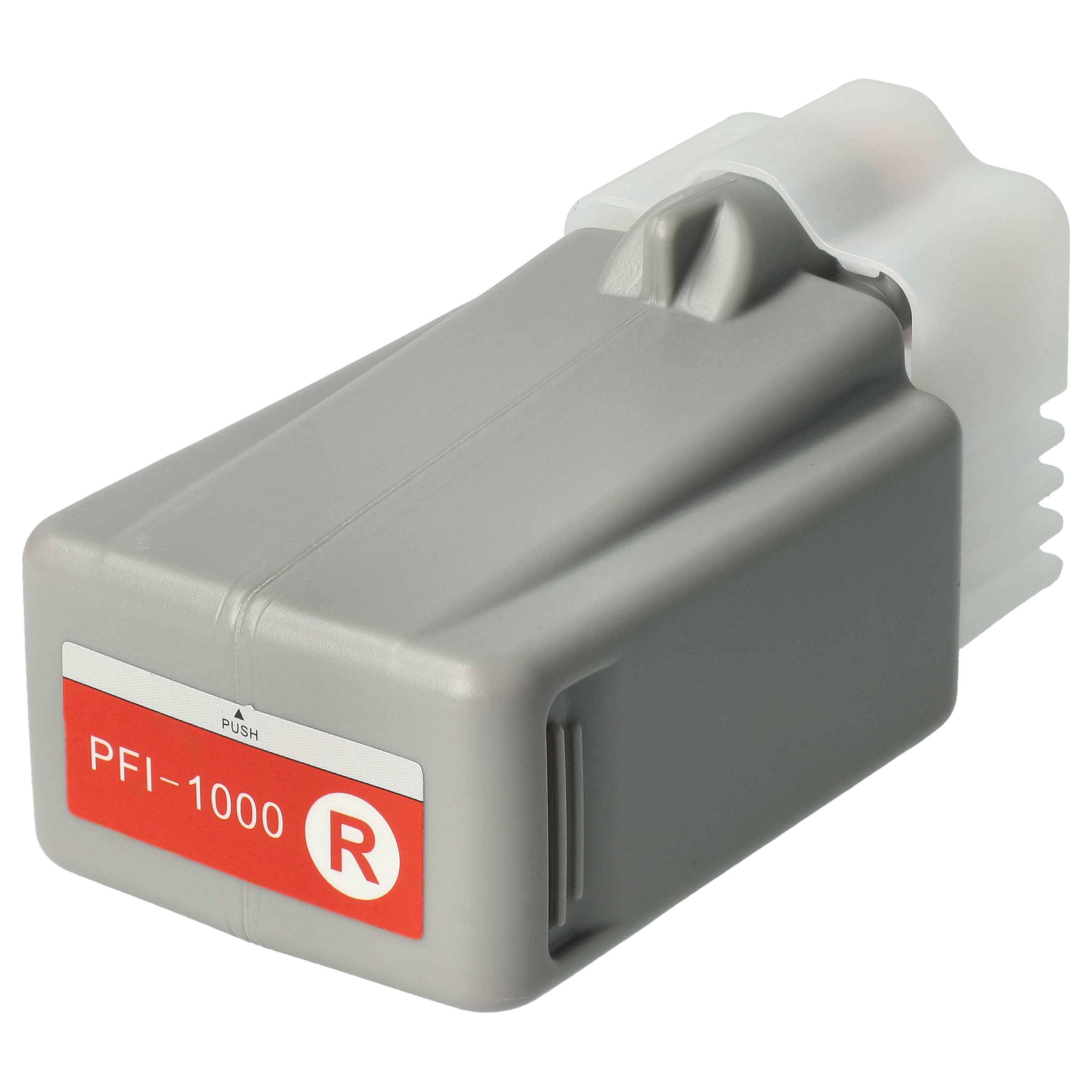 vhbw Tintenpatrone Rot als Ersatz für Canon PFI-1000R, PFI-1000 R (kompatibel, 80ml + Chip)