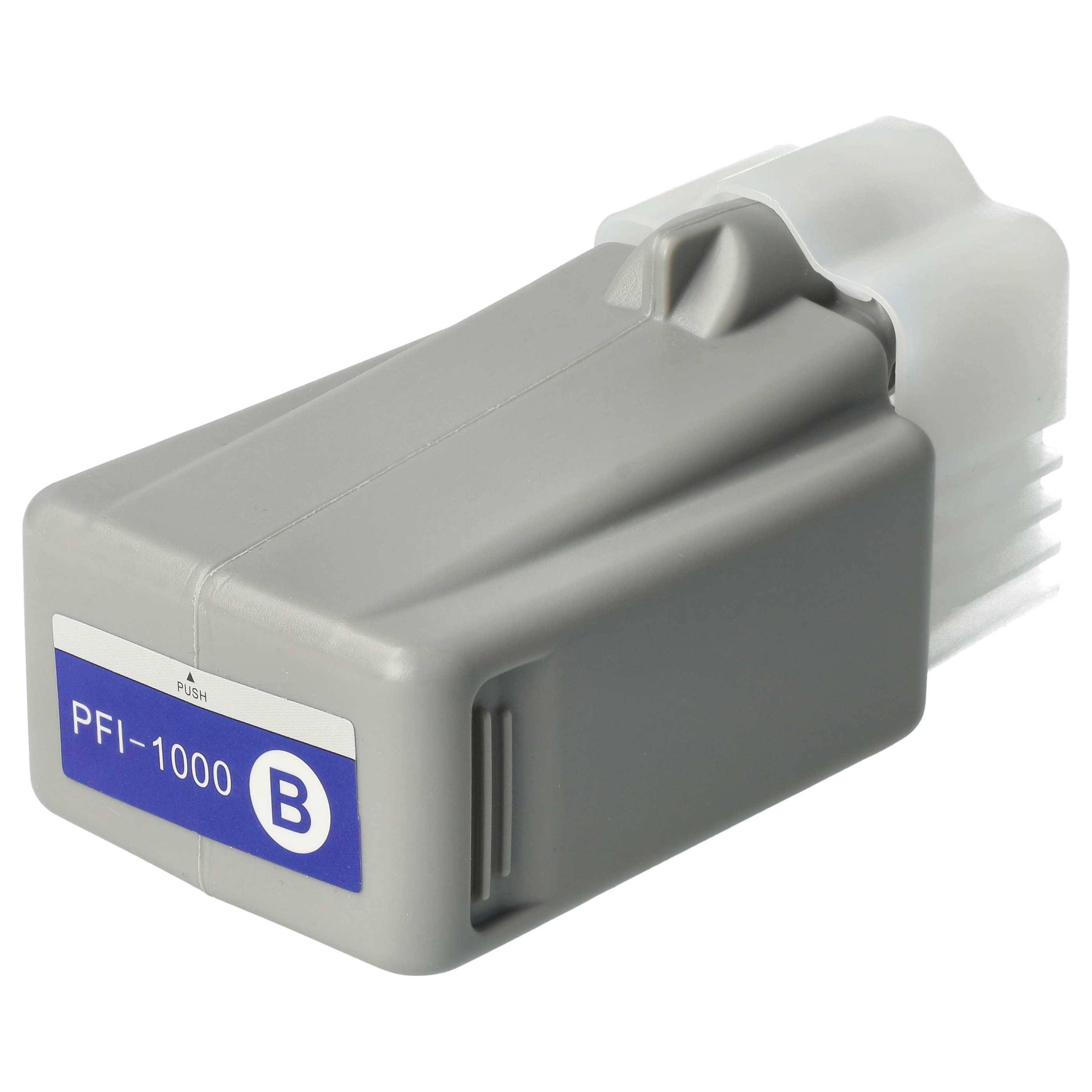 vhbw Tintenpatrone Blau als Ersatz für Canon PFI-1000B, PFI-1000 B (kompatibel, 80ml + Chip)