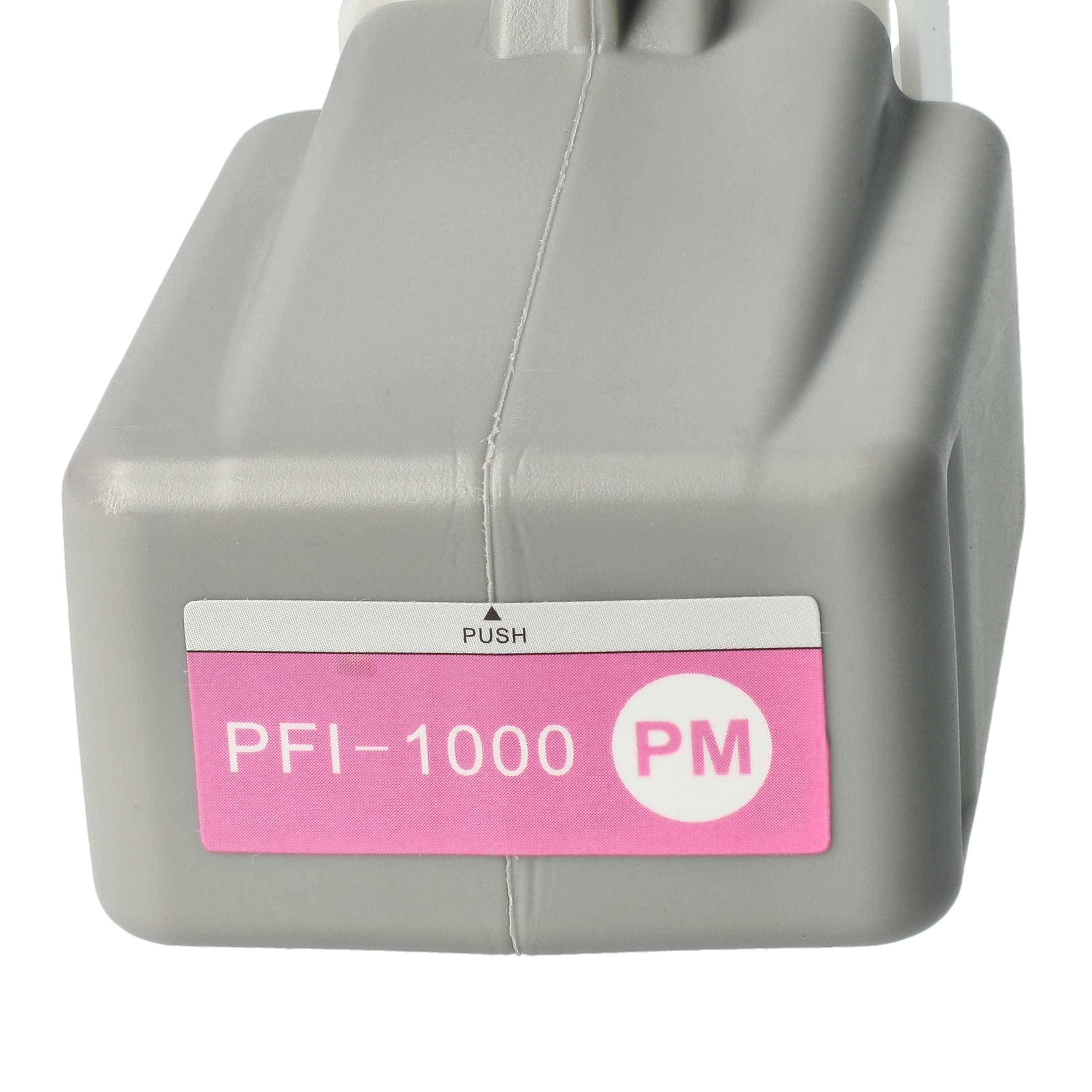 vhbw Tintenpatrone photo magenta als Ersatz für Canon PFI-1000PM | PFI-1000 PM (kompatibel, 80ml + Chip)