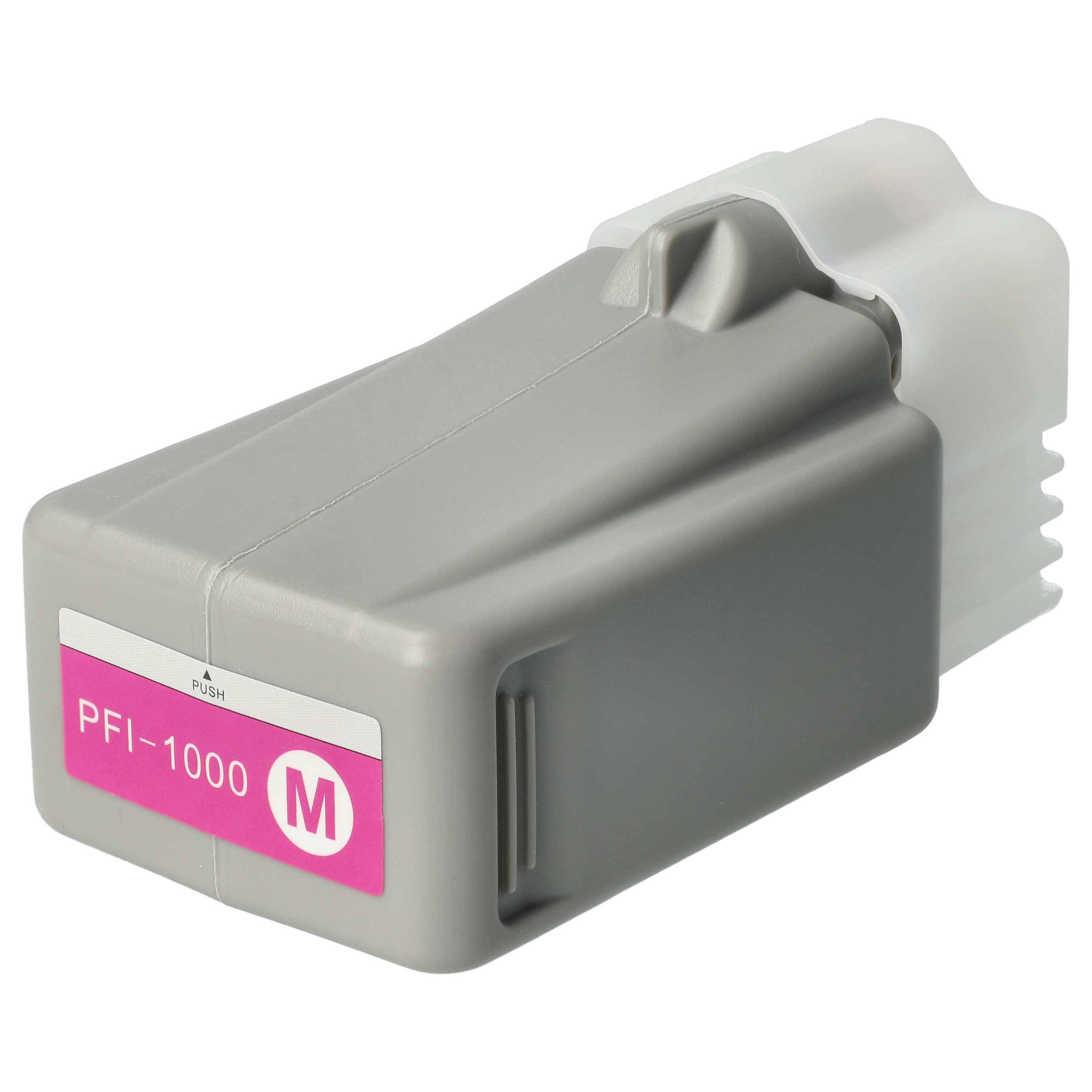 vhbw Tintenpatrone Magenta als Ersatz für Canon PFI-1000M | PFI-1000 M (kompatibel, 80ml + Chip)