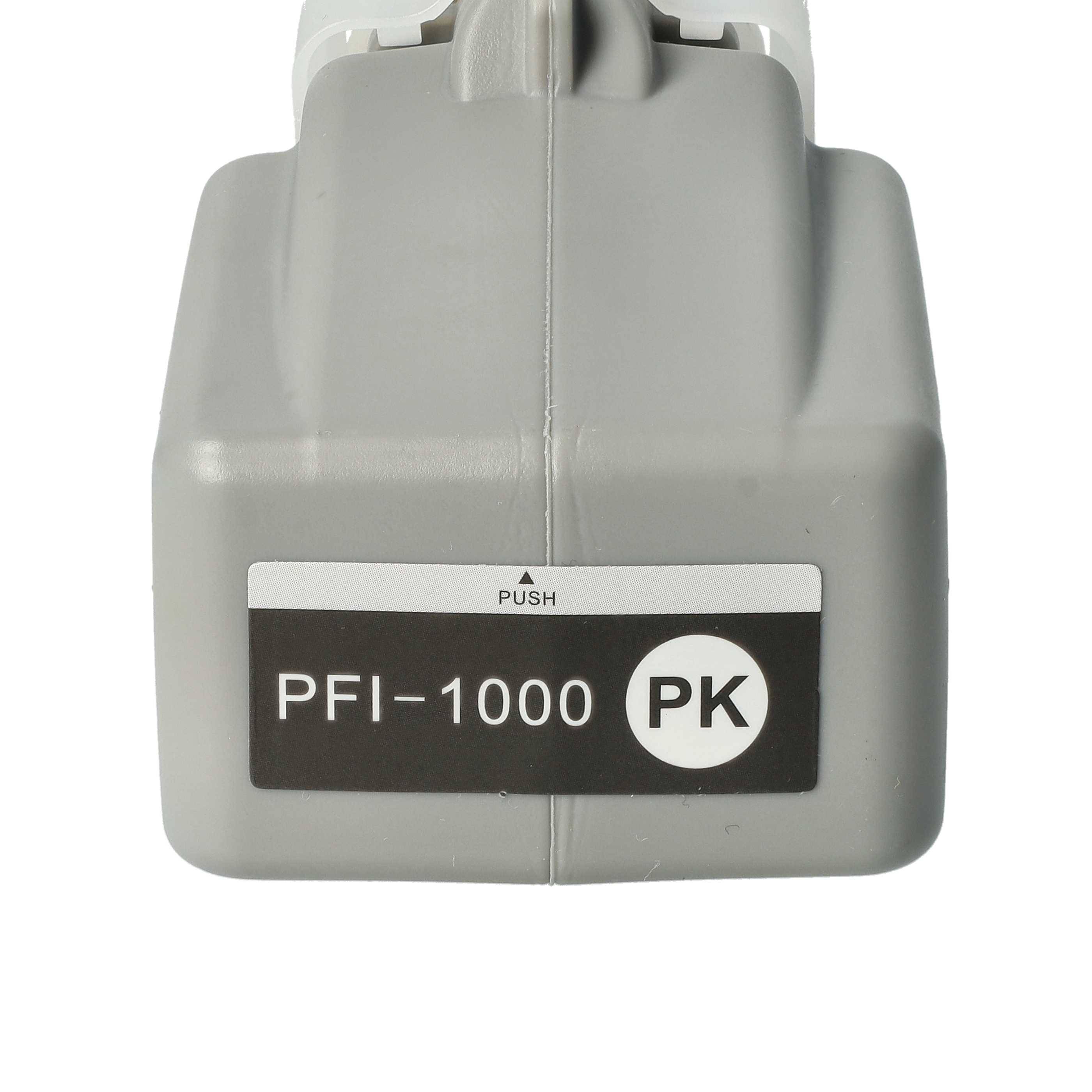 Graue Tintenpatrone mit der Bezeichnung „PFI-1000 PK