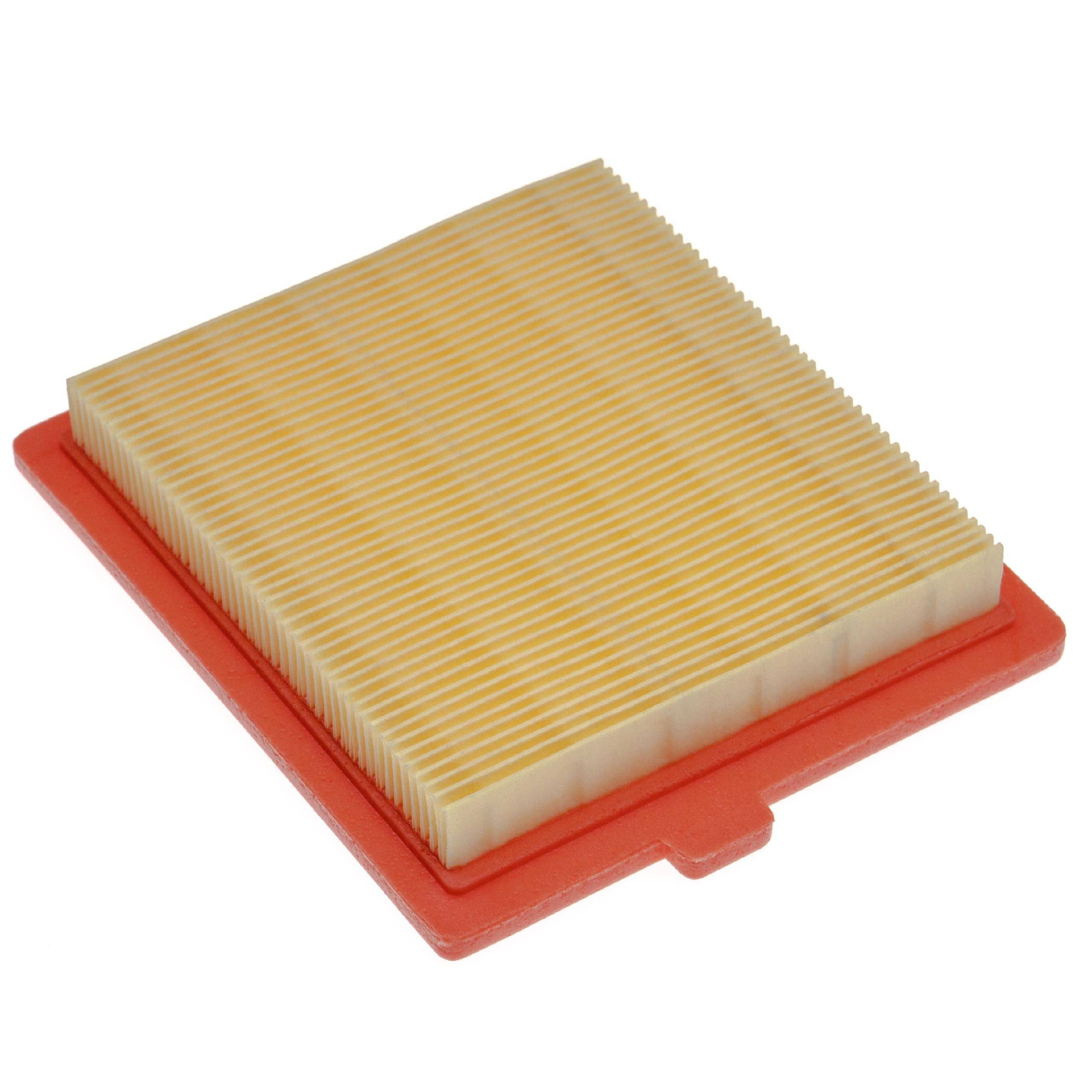 vhbw Filter (1x Luftfilter) Ersatz für Castelgarden 118550147/0 | für Rasenmäher - 12,2 x 10,8 x 2 cm, Gelb, Orange