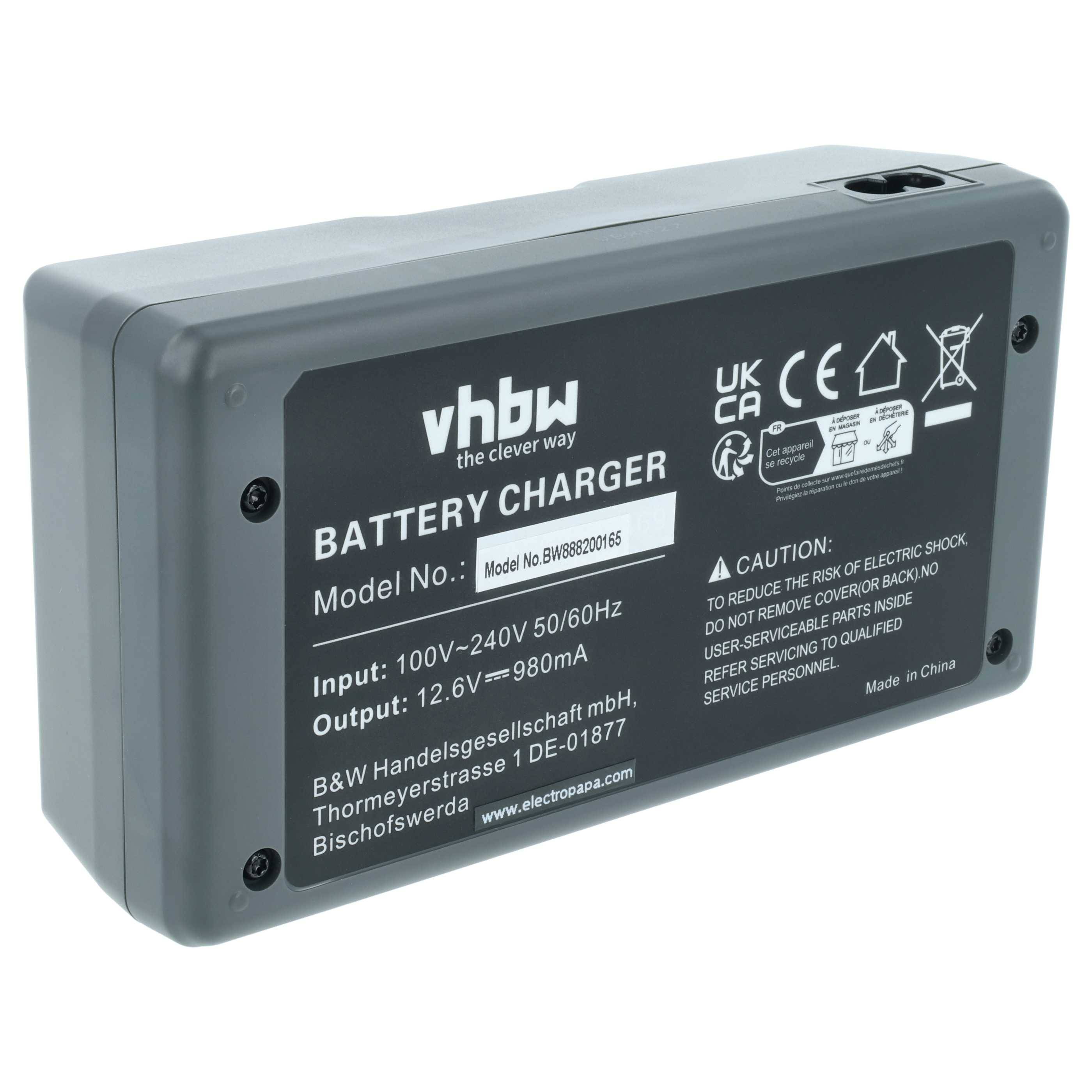vhbw Dual Ladegerät kompatibel mit Nikon EN-EL18D, EN-EL18 Kamera/Akku - Ladeschale