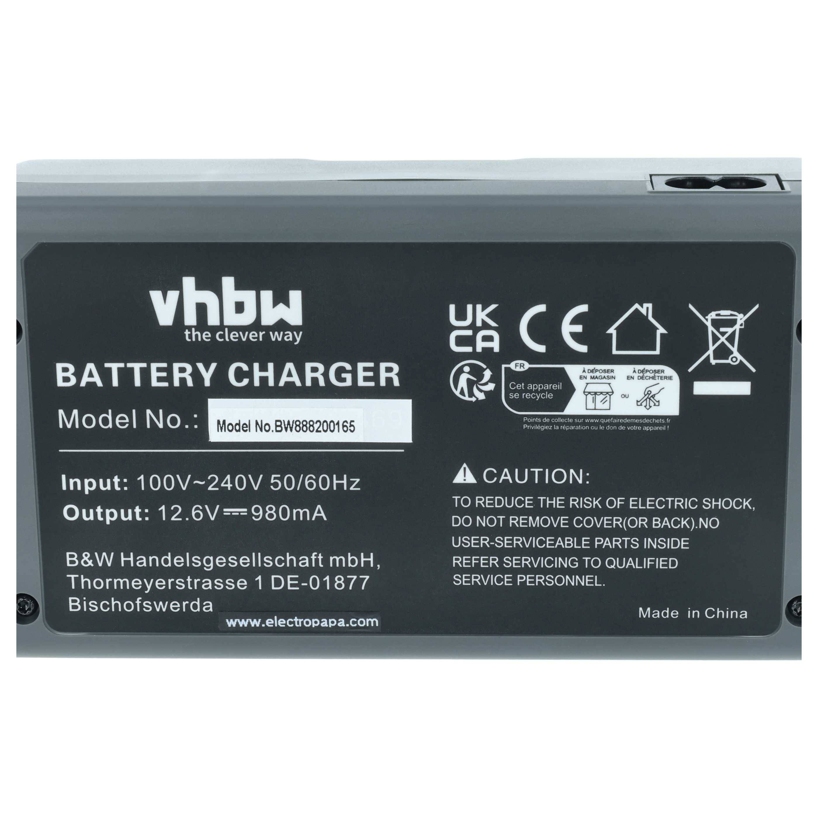 vhbw Dual Ladegerät kompatibel mit Nikon EN-EL18D, EN-EL18 Kamera/Akku - Ladeschale